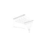 Uscator Rufe Tavan Sepio 5x120 cm Otel, 7m Uscare, Sarcina 10 kg