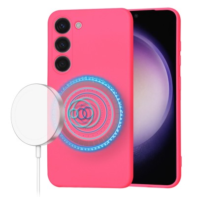 Husa silicon Samsung Galaxy S23 Techsuit SoftFlex MagSafe, fucsia foto