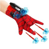 Cumpara ieftin Manusa Spiderman cu Lansator si 3 Ventuze IdeallStore&reg;️, Rosu, Universala, Baieti, 8+ Ani, Costum Petrecere Copii, Aniversare