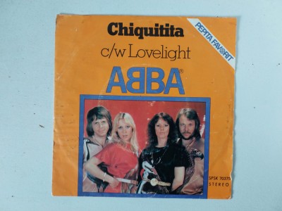 Disc vinil ABBA &amp;ndash; Chiquitita, Pepita FAvorit, Vinyl, 7&amp;quot;, 45 RPM, Single, Stereo foto