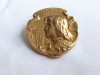 Argint aurit BROSA IOANA D&#039;ARC veche 1900 FRANTA art nouveau UNICA splendida