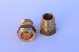 Conector Solar Alama Compresie 22mm, Filet 3/4&quot; Ext, 1ENERGY, Temperaturi Inalte, Instalatii Solare
