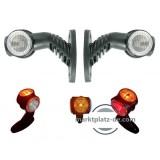 2 x LED lumina Lampa Gabarit Laterala Pozitie Remorca 12v 24v