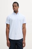 Barbour cămașă din bumbac Oxtown S/S Tailored Shirt bărbați, cu guler button-down, slim, MSH5313