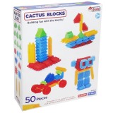 Set de constructie, Dede, Cactus Blocks, 50 piese