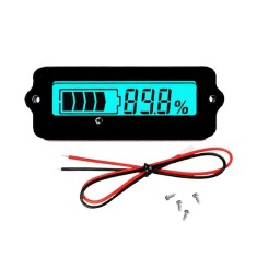 Modul masurare baterie, voltmetru cu monitorizare incarcare baterie, afisaj albastru OKN0302-1-Blue