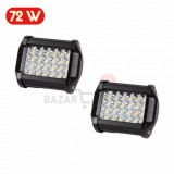 Set 2x Proiector Led Auto 72w, 24LED, 12-24v, 5500lm, IPF