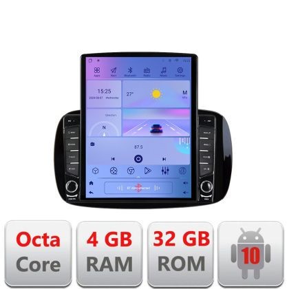 Navigatie Smart For Two 2015- G-Smart15 ecran tip TESLA 9.7&quot; cu Android Radio Bluetooth Internet GPS WIFI 4+32GB DSP 4 CarStore Technology