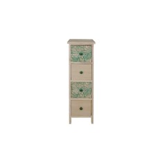 Comoda lemn natur verde 26 x 32 x 80 cm