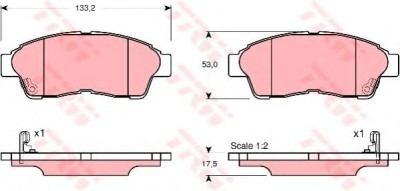 Set placute frana,frana disc TOYOTA CELICA (ST20_, AT20_) (1993 - 1999) TRW GDB3147 foto