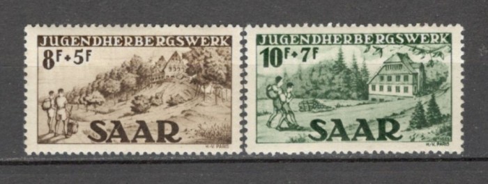 Saarland.1949 Drumetii la munte ptr. tineret SS.504