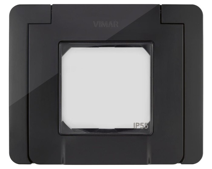 Rama Ornament cu gheare 2M Vimar Neve IP55 negru 09911.04