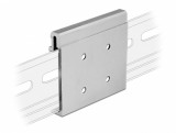 Clema de fixare din aluminiu pentru montare sina DIN cu 4 gauri, Delock 65992