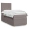 vidaXL Pat box spring cu saltea, gri taupe, 80x200 cm, textil 3294180