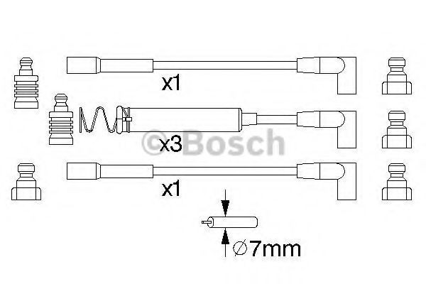 Set fise bujii OPEL ASTRA F Combi (51, 52) (1991 - 1998) BOSCH 0 986 356 723