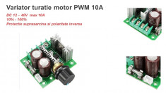 PWM 10A regulator variator turatii motor 12 - 40V foto