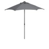 Umbrela Gradina GoodHome Gri, 200x215 cm, Rotunda, Aluminiu/Poliester, Protectie Solara
