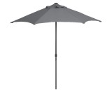 Umbrela Gradina Gri 200x215cm GoodHome, Poliester &amp; Aluminiu, Rotunda, Protectie Solara, Sac Depozitare Inclus