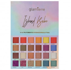 Paleta Profesionala de Farduri Glamierre, Island Babe, 24 Ultra Pigmented Eyeshadows Glitters foto