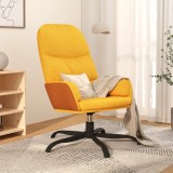 vidaXL Scaun de relaxare, galben muștar, material textil 341038