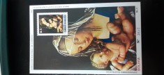 Bolivia-Craciun 1987,figuri religie-,pictura- colita,nestampilata-MNH (W1)