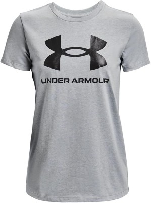 Tricou cu maneca scurta pentru femei Under Armour Live Sportstyle Graphic SSC, gri, L - OUTLET foto