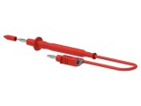 Cablu de măsurare ELECTRO-PJP 1m 60VDC 30VAC 12A cu soclu 4mm roșu