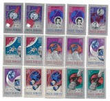 10 ani de Cosmonautica, 1967 - valori neobliterate