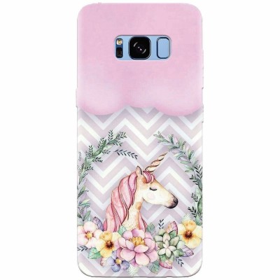 Husa silicon pentru Samsung S8, Aesthetic Unicorn foto