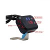 Termometru 4 in1 + mufa bord incarcator USB 3A + voltmetru 12V