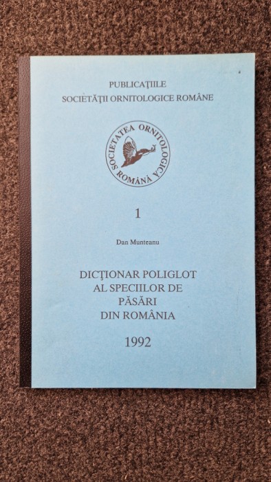 DICTIONAR POLIGLOT AL SPECIILOR DE PASARI DIN ROMANIA