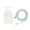 Incarcator Retea Fast Charge 55w USB A cu Cablu USB A la USB Tip C TRANYOO T-EU3C