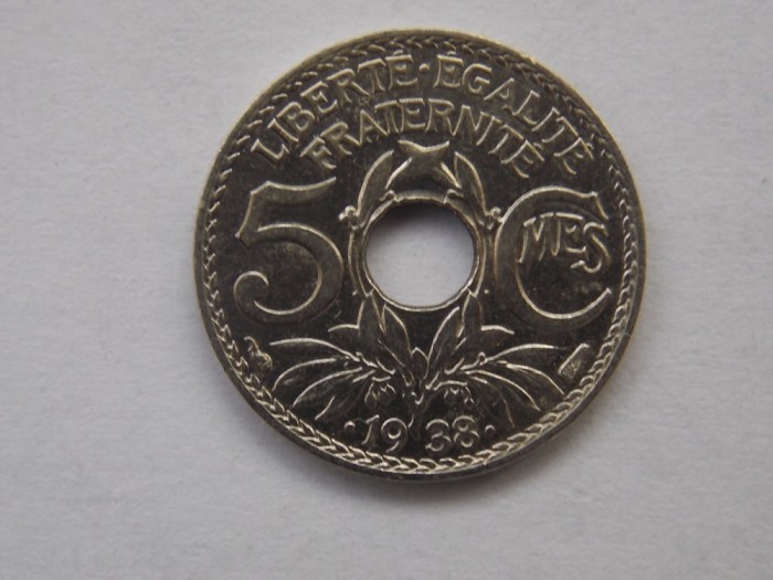 5 CENTIMES .1938. FRANTA-XF