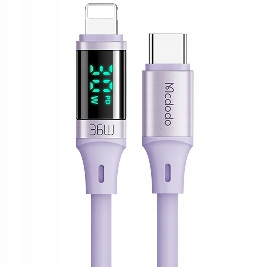 Mcdodo Usb-C Lightning 36W 2M Cablu De Afișare Pentru Iphone 14 Violet
