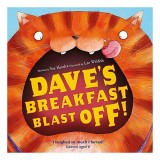 Carte Dave's Breakfast Blast Off in engleza pentru copii cu animale si mancare amuzanta
