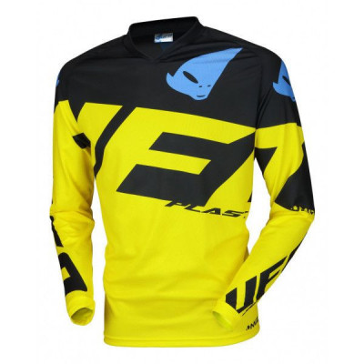 MBS Tricou motocross/enduro Ufo Plast Mizar, galben/negru, M, Cod Produs: MG04436DM foto