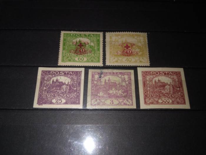 TIMBRE CEHOSLOVACIA 1918 1919