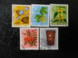Serie timbre flora flori plante Elvetia stampilate