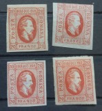 Romania 1865 - 4 buc. Alexandru-Ioan Cuza 20 parale