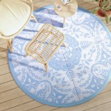 VidaXL Covor de exterior, ARAKIL bleu, &Oslash;160 cm, PP