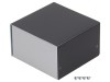 Carcasă aluminiu argintiu 100x103x63 mm