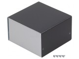 Carcasă aluminiu argintiu 100x103x63 mm