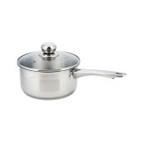 Cratita din inox cu coada si capac, 12 cm, 0.5 L, Kinghoff