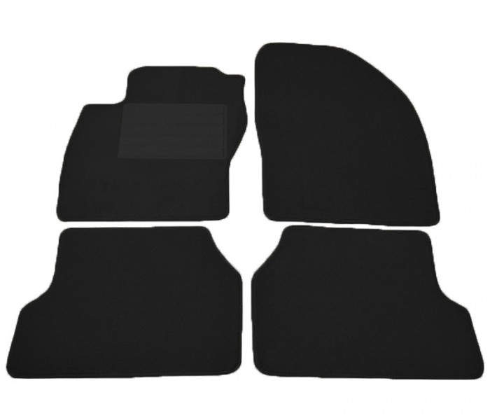 Covorase mocheta Ford Focus 2 pentru 3 5 usi si Combi 2/2005-2/2011 negru , set de 4 bucati Kft Auto