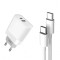 INCARCATOR RETEA XO-L64 QC 3.0, 18W,+ CABLU DE INCARCARE USB TYPE-C, ALB, BLISTER