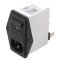 Conector AC C14 6A 250VAC