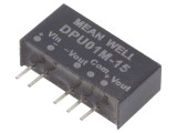Convertor DC/DC 1W 10,8-13,2V la 15VDC și -15VDC