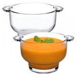 Set 2 Boluri supa cu manere 14x7.7cm 275ml sticla Pasabahce Soupy CNN50588