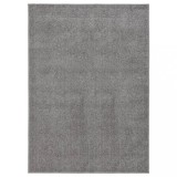 vidaXL Covor cu fire scurte, gri, 140x200 cm