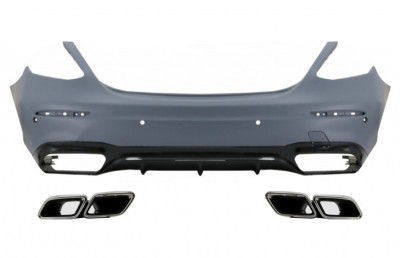 Bara Spate cu Ornamente tobe Crom Mercedes E-Class W213 (2016-2019) E63 Design Performance AutoTuning foto